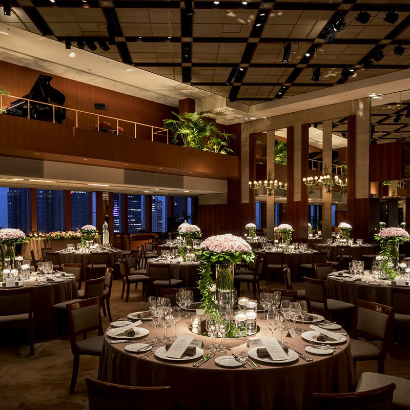 パーク ハイアット 東京の披露宴会場ボールルーム(The Ballroom)風景
