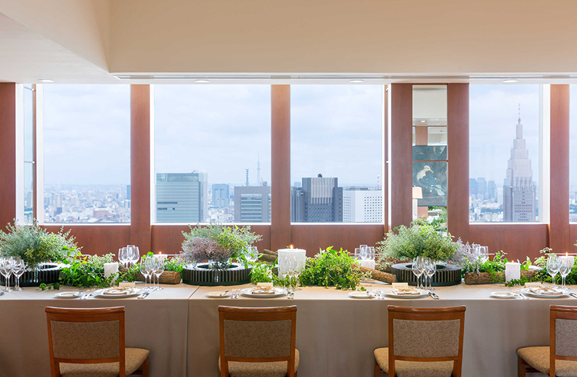 パーク ハイアット 東京の披露宴会場ボールルーム(Drawing Room)風景