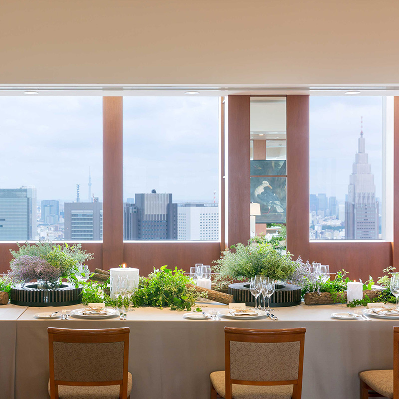パーク ハイアット 東京の披露宴会場ボールルーム(Drawing Room)風景