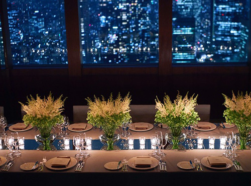 パーク ハイアット 東京の披露宴会場ボールルーム(Drawing Room)風景
