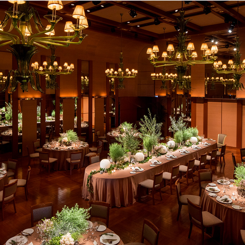 パーク ハイアット 東京の披露宴会場ボールルーム(Venetian Room)風景