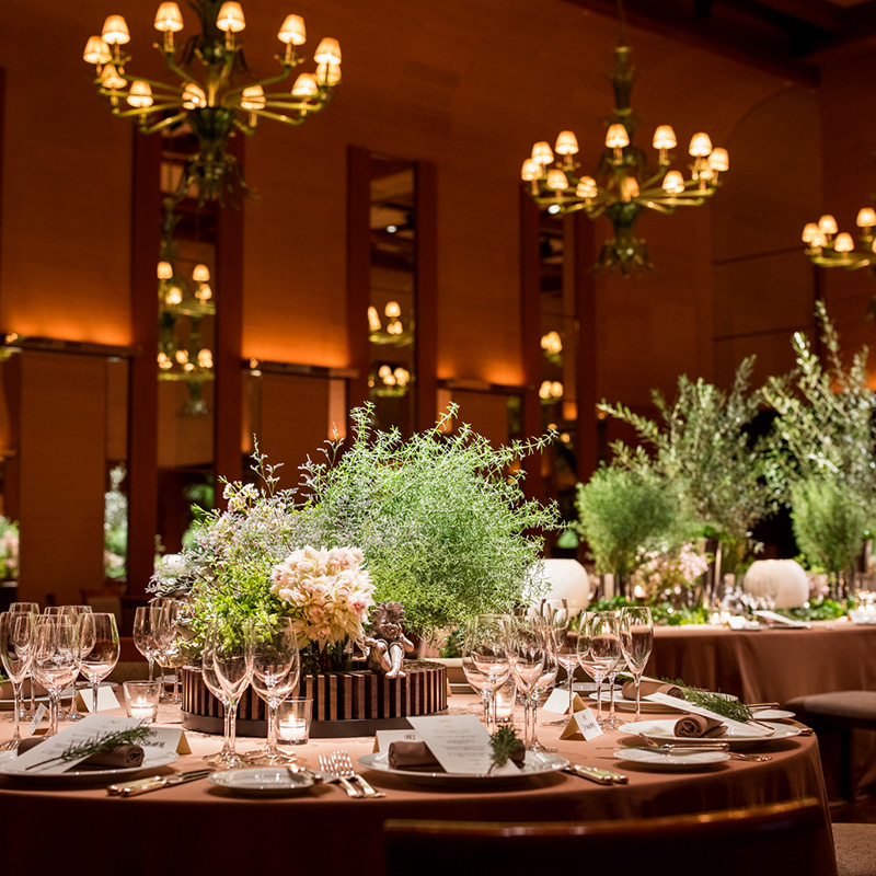 パーク ハイアット 東京の披露宴会場ボールルーム(Venetian Room)風景