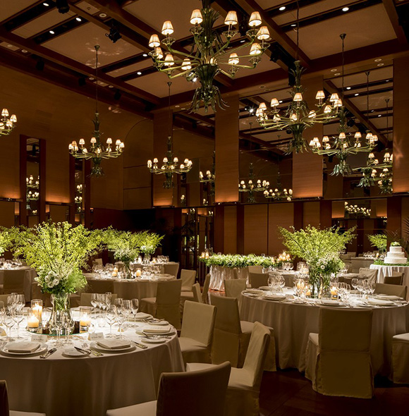 パーク ハイアット 東京の披露宴会場ボールルーム(Venetian Room)風景