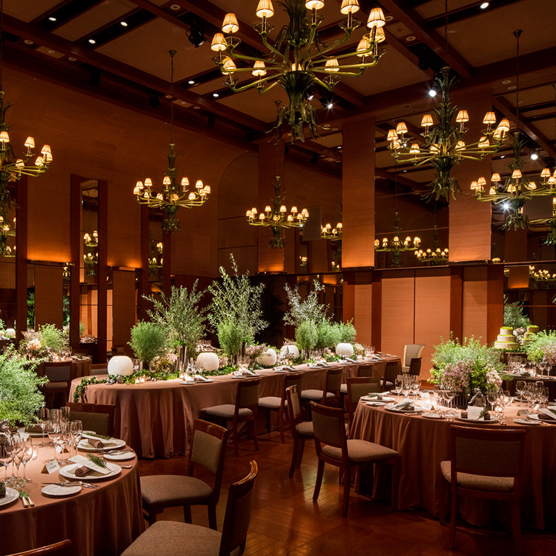 パーク ハイアット 東京の披露宴会場ボールルーム(Venetian Room)風景